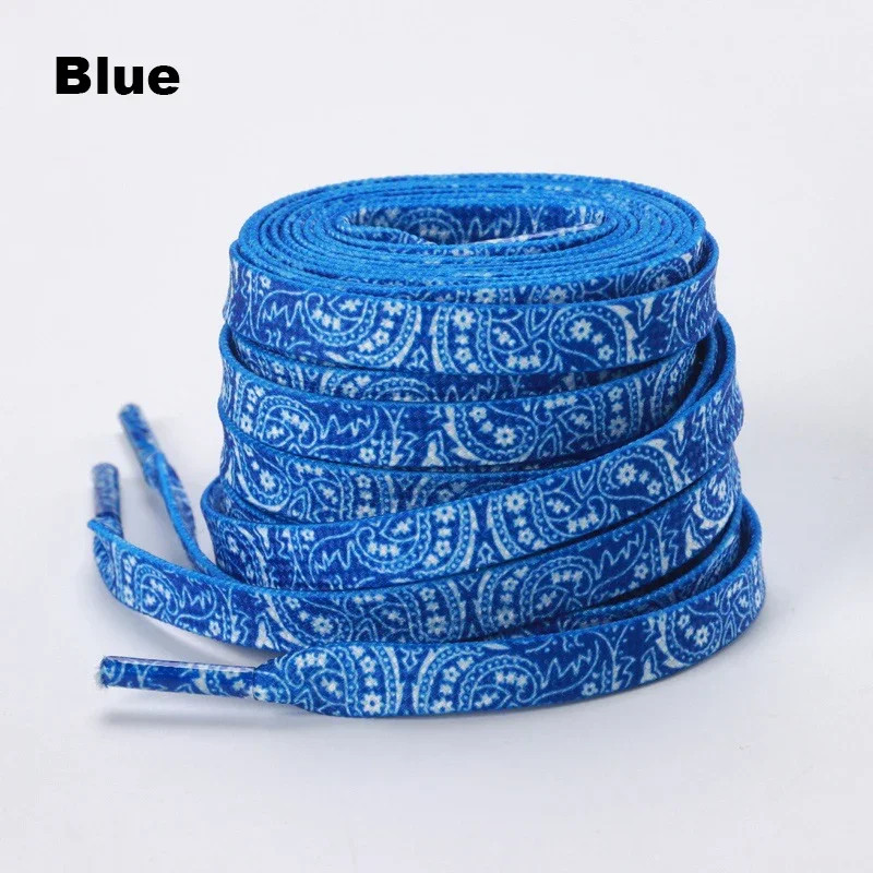 Cashew Flower Shoelace Flat Shoelaces for Sneakers Creative Gradient Colorful Sh