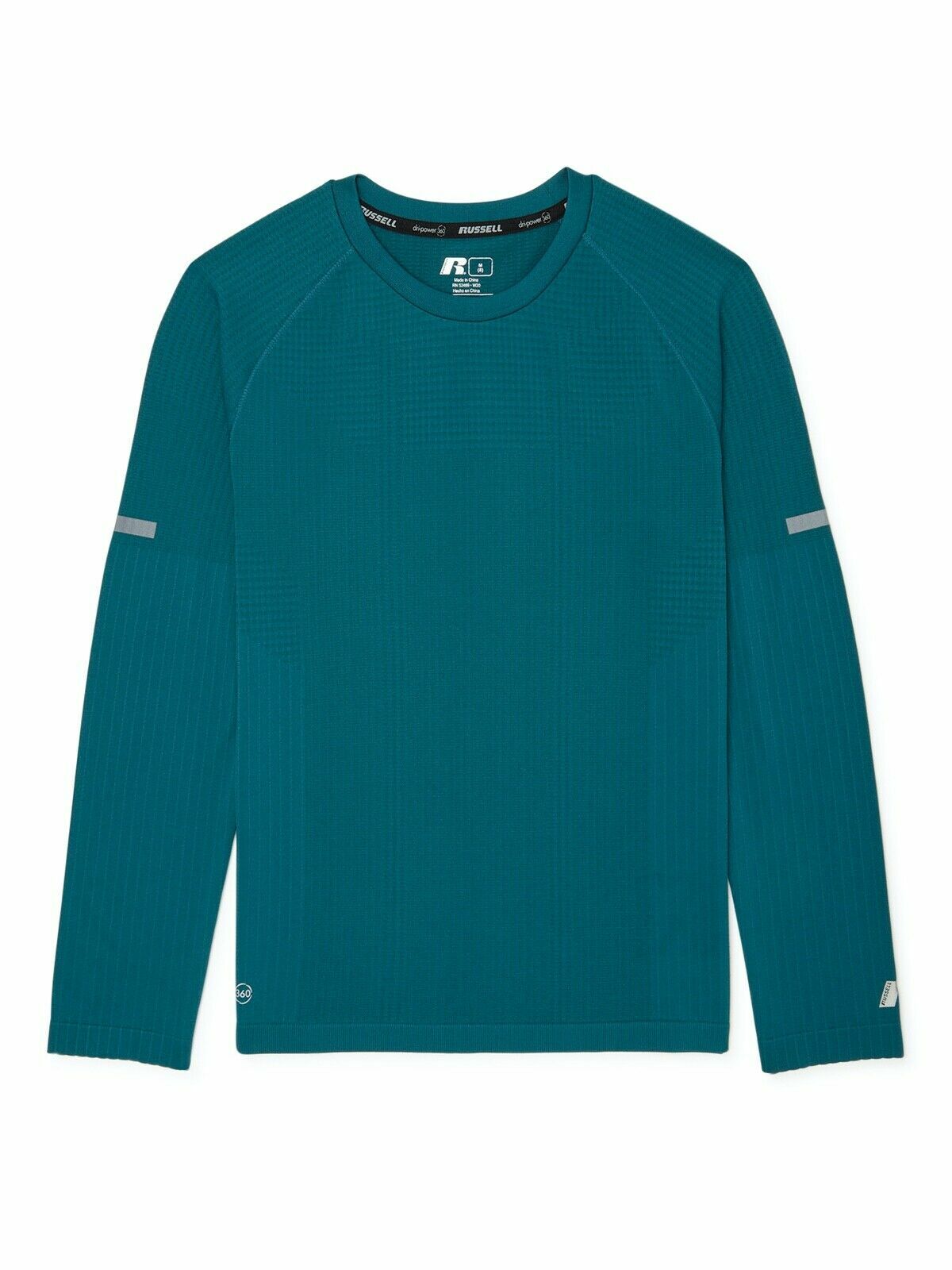 Russell Athletic Boys DRI-POWER 360 LS Reflective Seamless Jacquard Tee