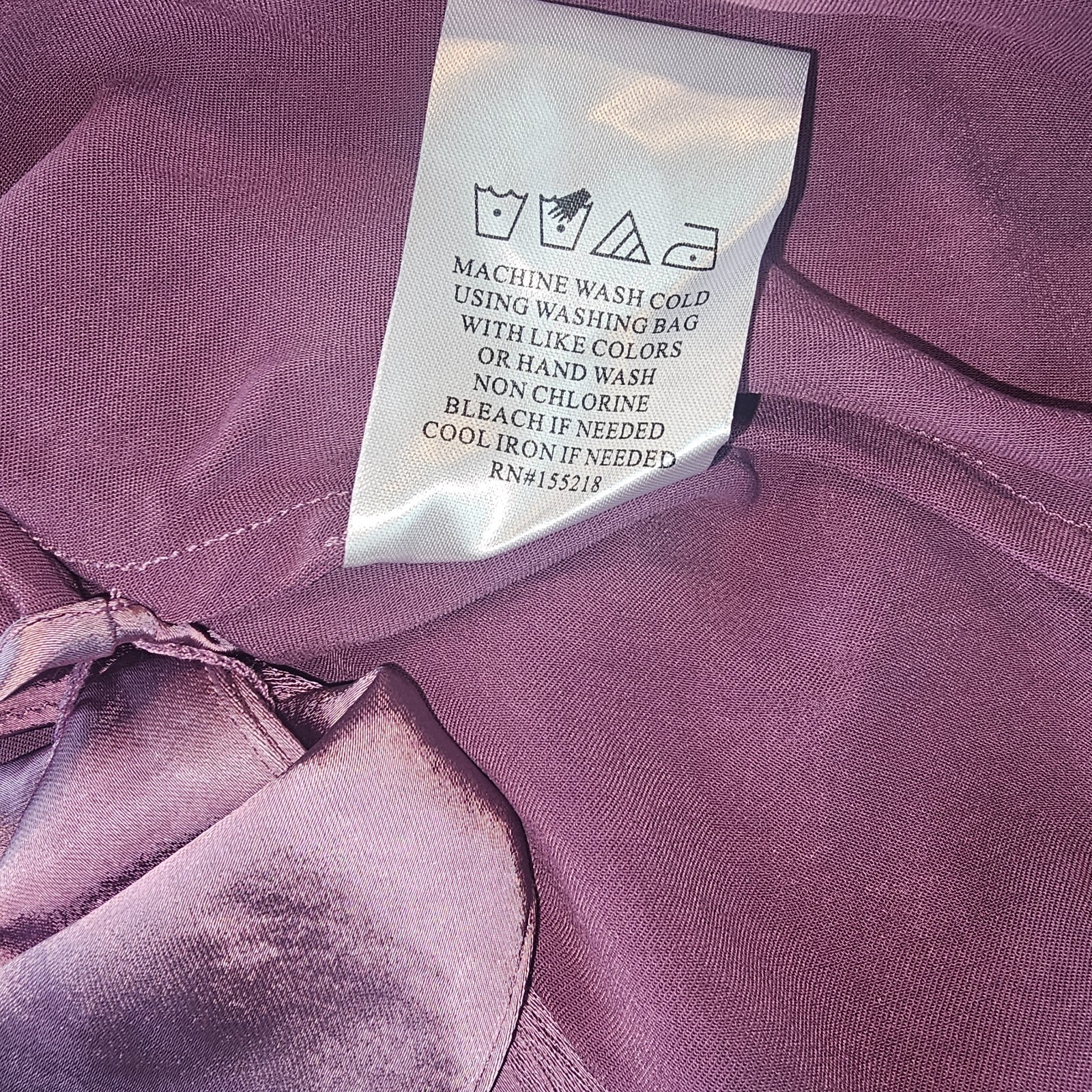 Wildfang The Empower Satin Cami Tank Medium W Tie Mauve Purple NEW