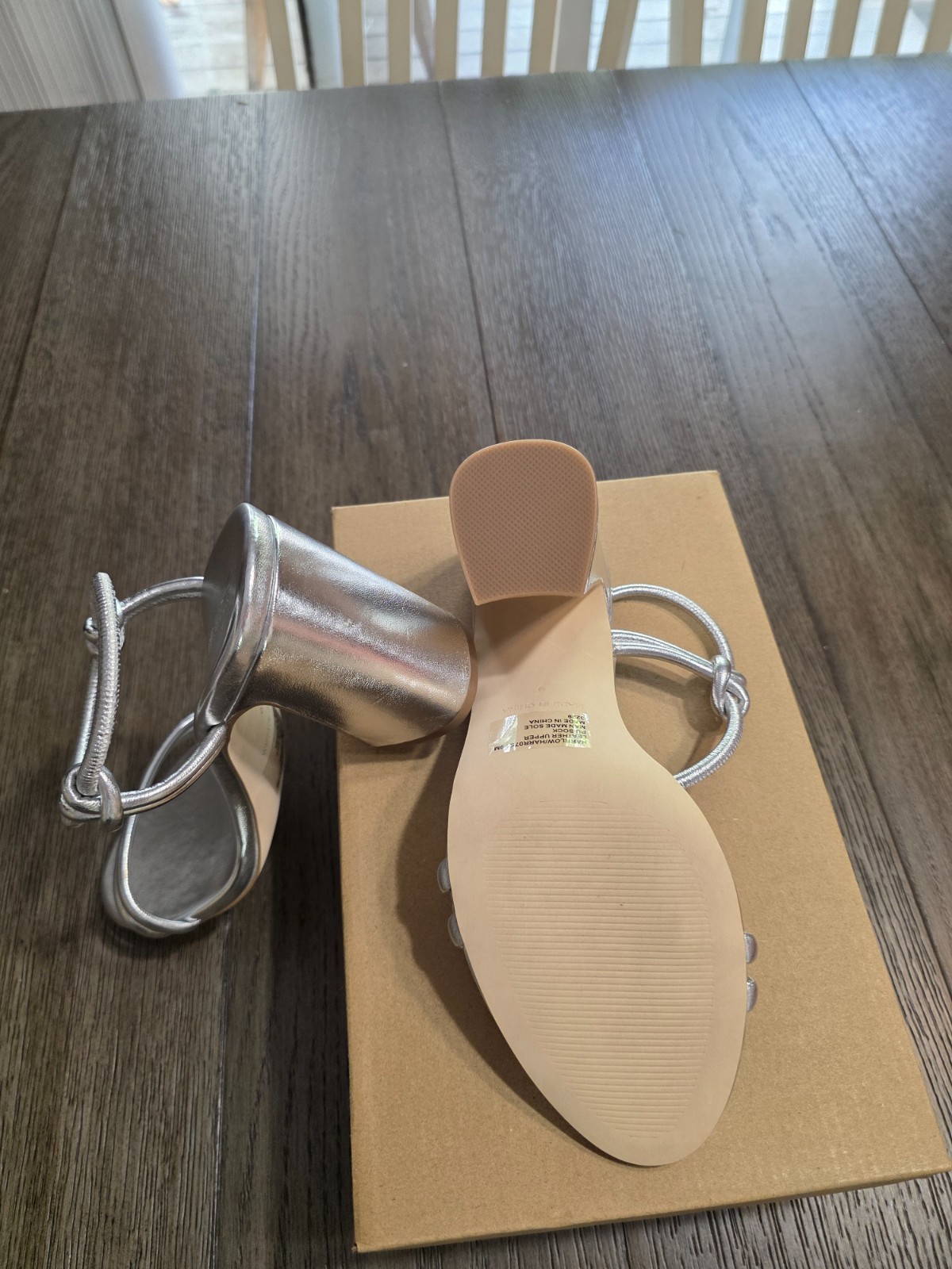 Silver Steve Madden Heals with Ankle Strap | Womens 9 | New with Box