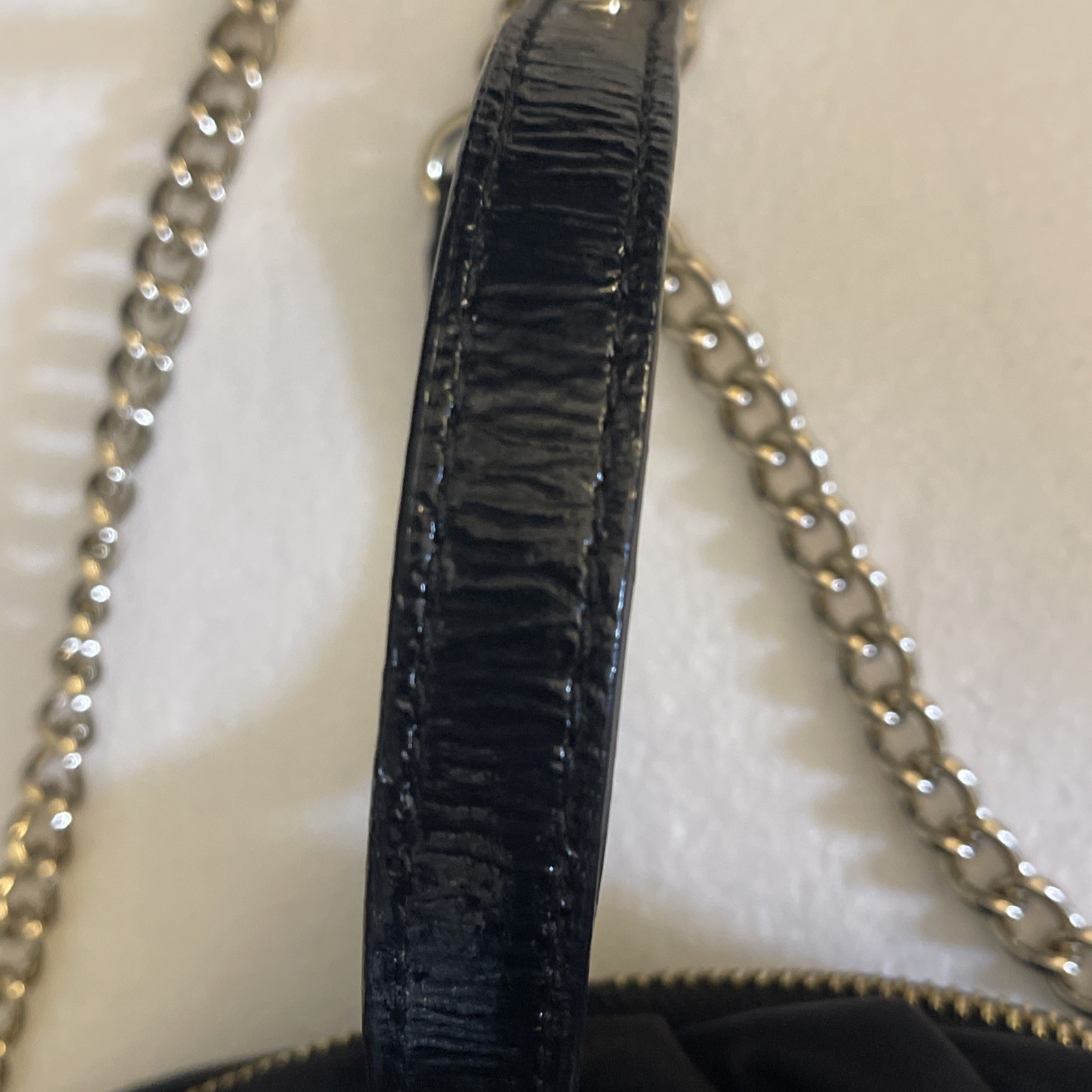 Kate Spade Greta Black Nylon Crossbody Chain Strap Purse Bag
