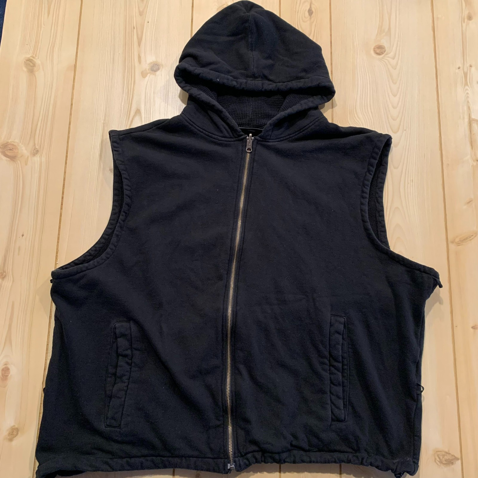 Harley-Davidson Motorcycle Biker Grunge Punk Hoodie Zip Sweater Vest Women’s 3XL