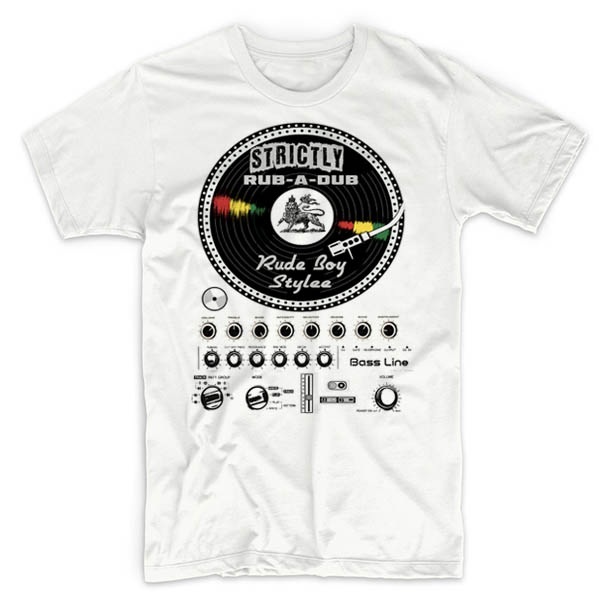 Reggae T-Shirt Haile Selassie I Jah Rastafari Vintage Dancehall Rub-a-Dub cotton