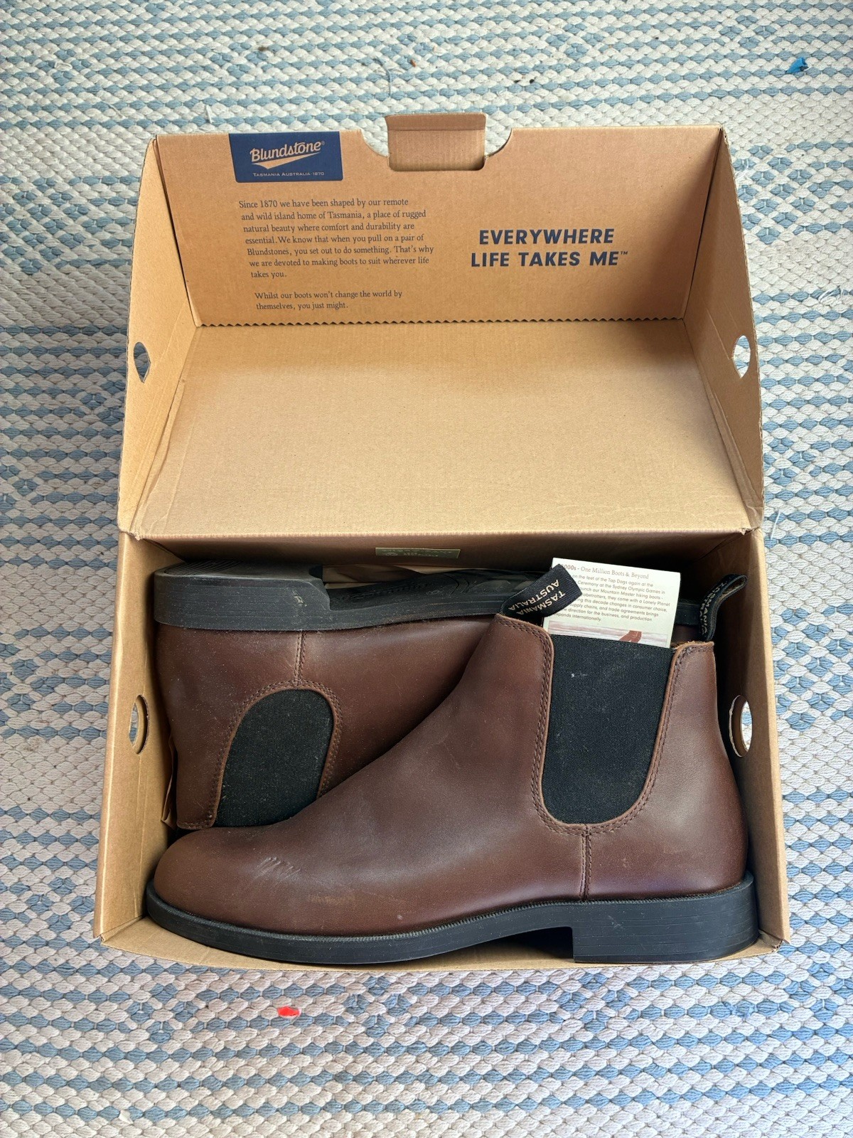 Blundstone Ankle Dress Boots men size 13 USA – 12 UK/AUS Tan 1902