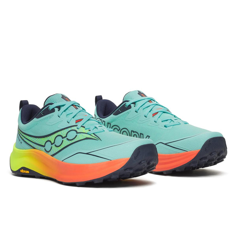 Saucony Peregrine 16 Splash/Citron Trail Running Shoe Mens US Sizes 7-15 NIB