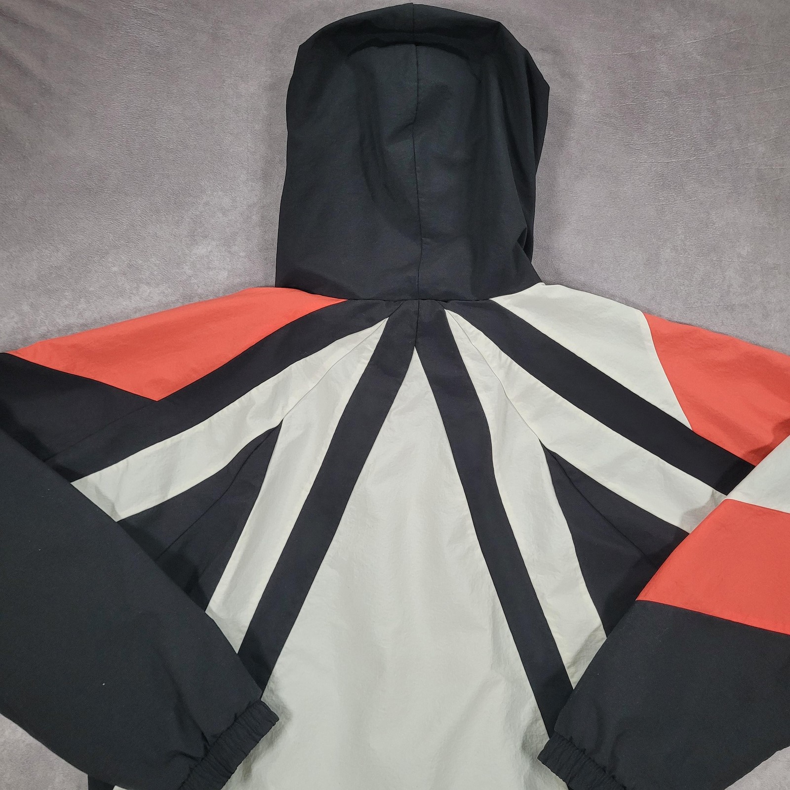 Adidas Equipment Windbreaker Jacket Mens Small Multicolor Hooded Zip ADV/91-18