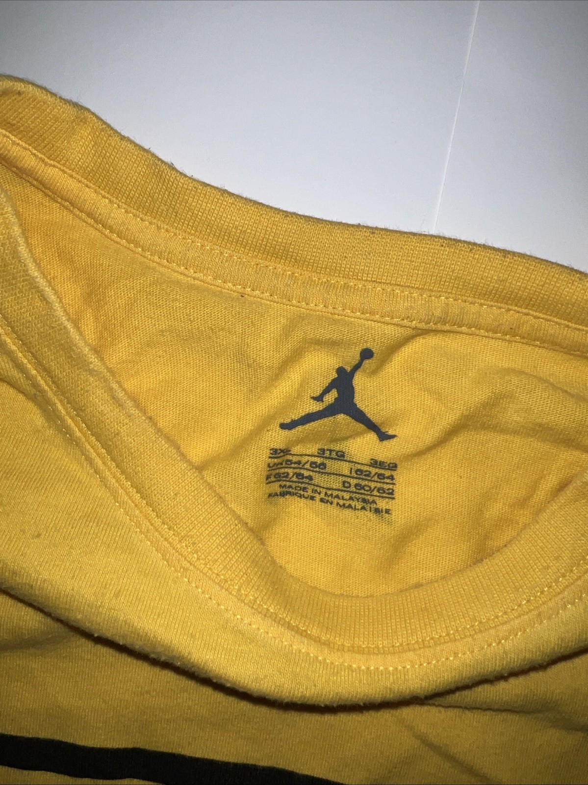 Air Jordan 1 Yellow Box T-Shirt Basketball Print size XXXL 3x Brand