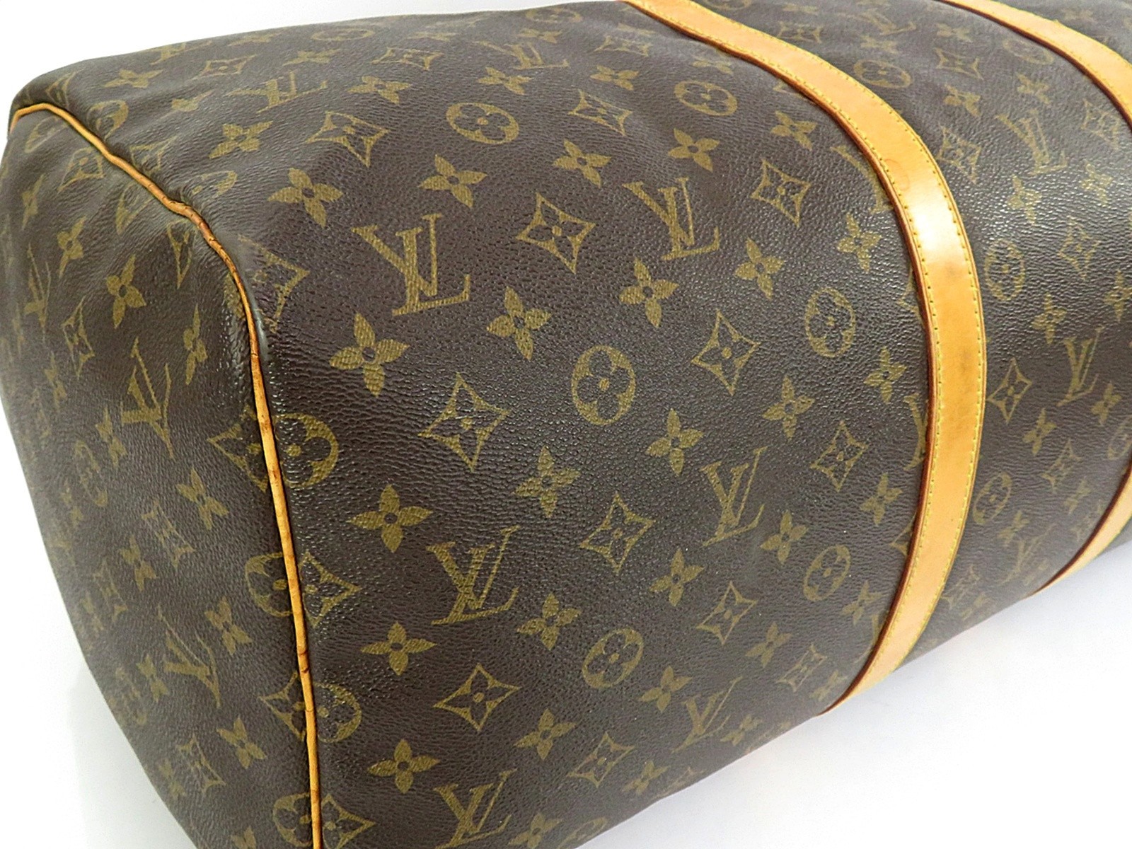 Authentic LOUIS VUITTON Keepall 55 Monogram Canvas Duffel Bag #64532