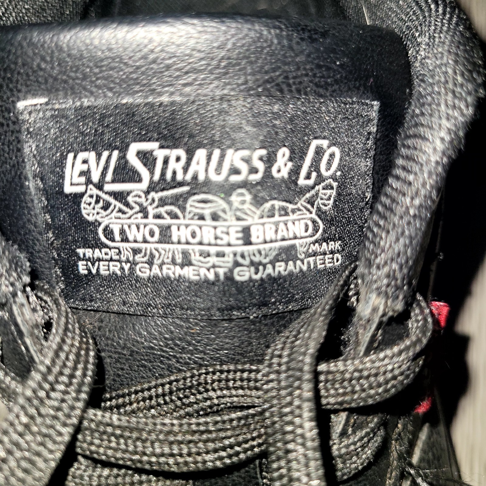 Levi’s Black Low Top Sneakers Two Horse Brand Lace Up Synthetic Rubber
