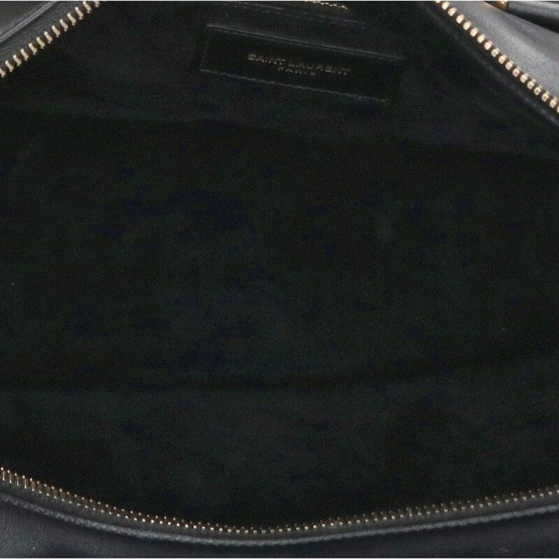 SAINT LAURENT Bag: DUFFLE12 Black W35H20D19cm w/dust bag tag;