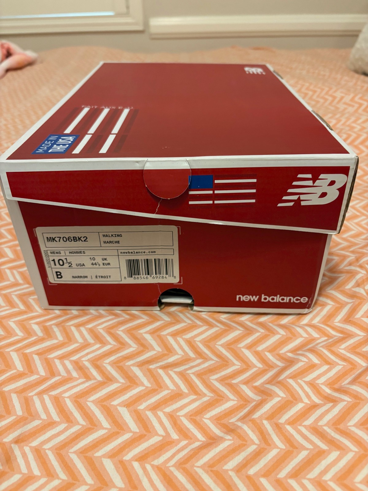 New Balance Made in USA New Mens Black 10.5 B (Narrow) 706 V2 Postal mk706bk2