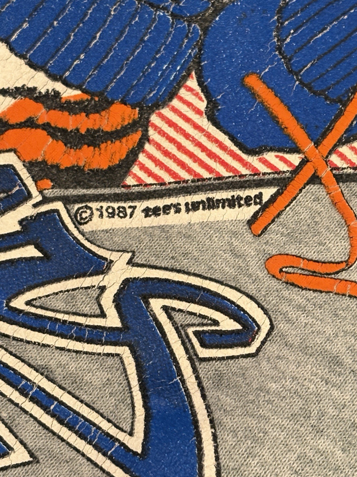 Vintage Auburn University Sweatshirt 1987 Large Gray FOTL 50/50 Blend War Eagle