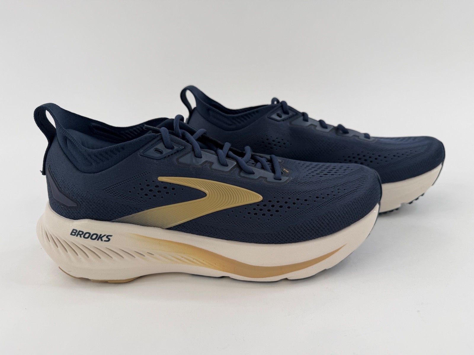 Mens Brooks Glycerin 23 Sneakers Size 10 D Blue Spellbound Shoes New
