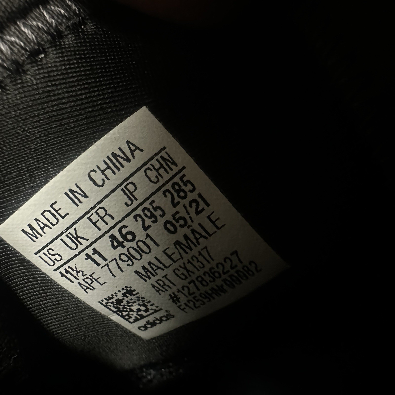 Adidas Yeezy QNTM Onyx Size 11.5 GX1317 Triple Black