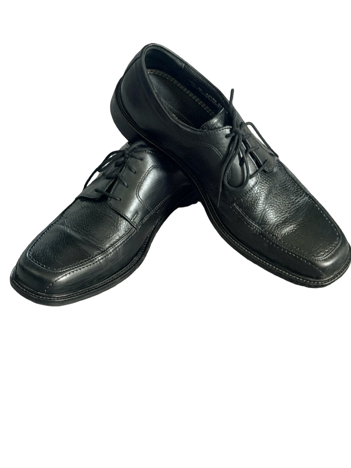 Bostonian First Flex Square Toe Oxford Black Leather Dress Shoes Men’s Size 10.5