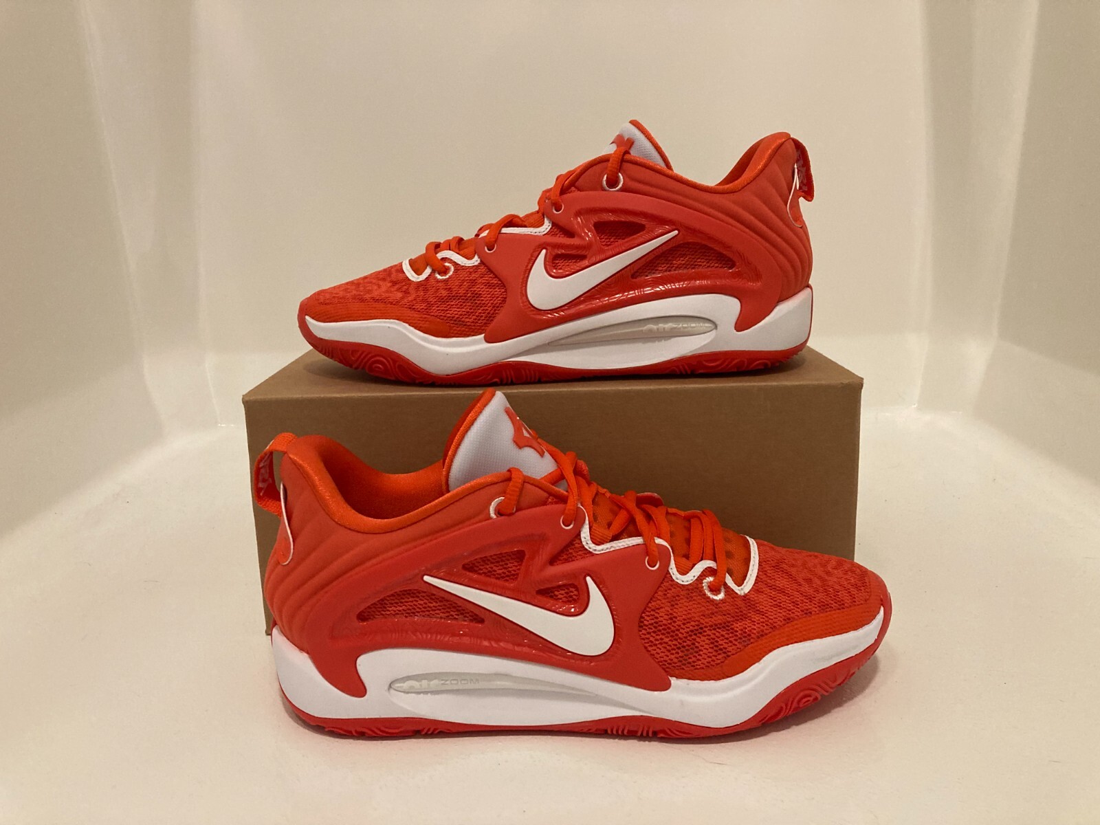 Sz 9 Men – Nike KD 15 PROMO Team Orange Kevin Durant Basketball Shoes DX6648-802