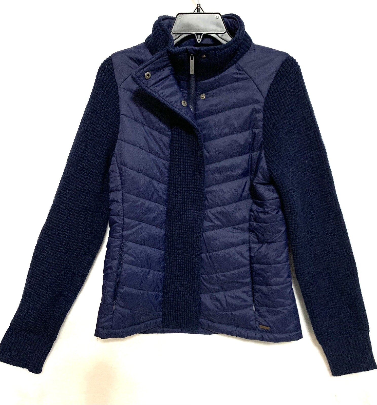 Freedom Trail by Kyodan Women’s Sz medium Full Zip Quilted Knit Jacket Blue