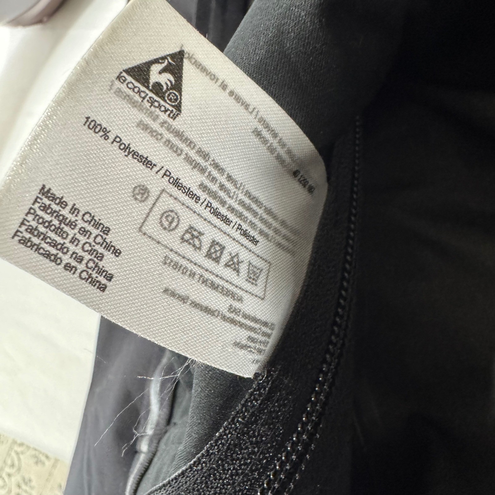 Le Coq Sportif Ermilos Black Outdoor Jacket Mens XL Sportswear Outerwear