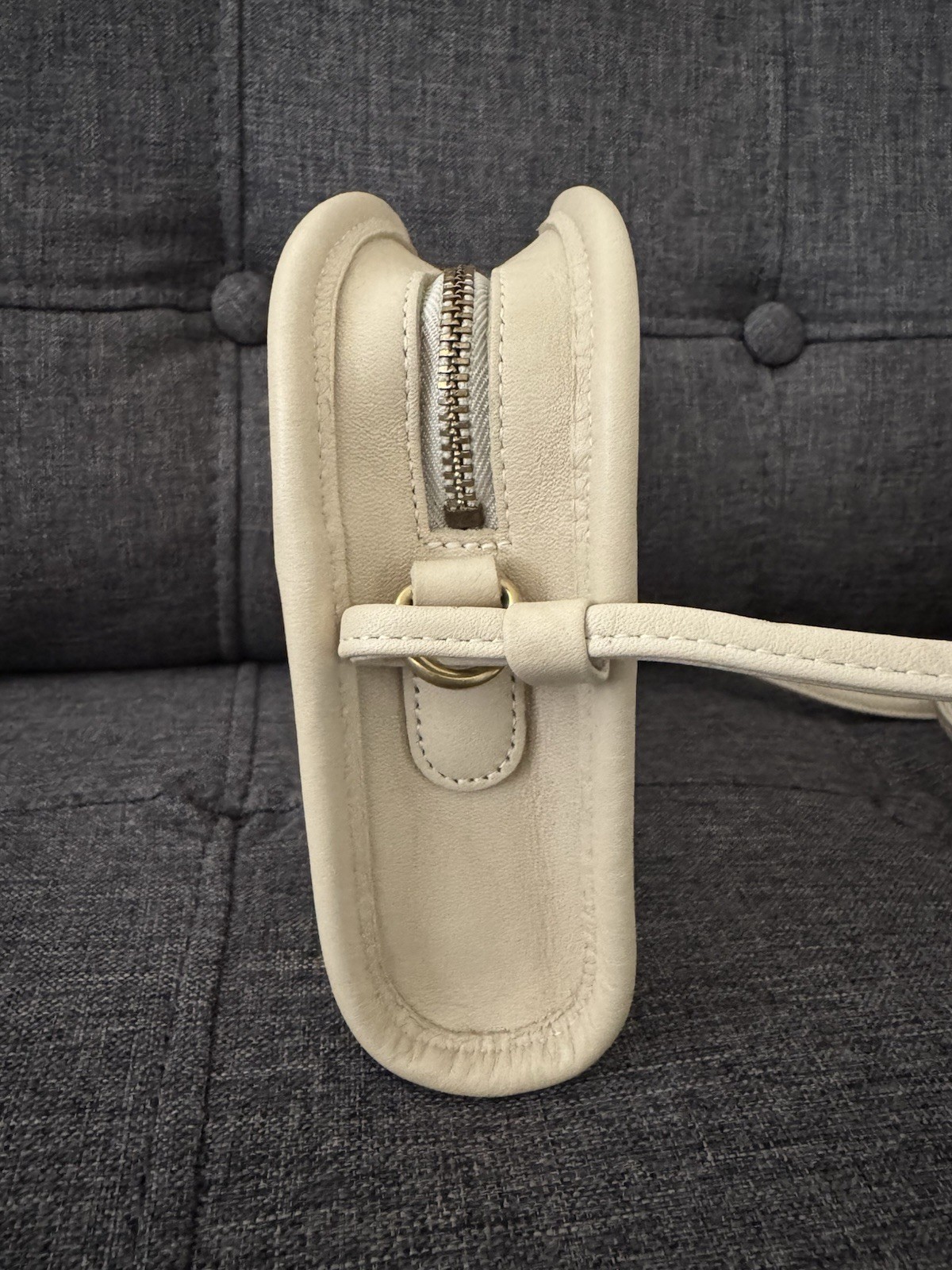 Vintage Coach Abbie Bone Leather Crossbody 9017