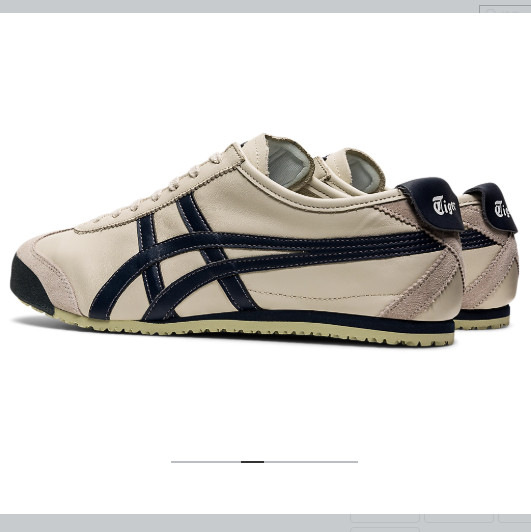 Onitsuka Tiger Mexico 66 Birch Peacoat 1183C102 200 Ivory Dark Navy StripesJPN