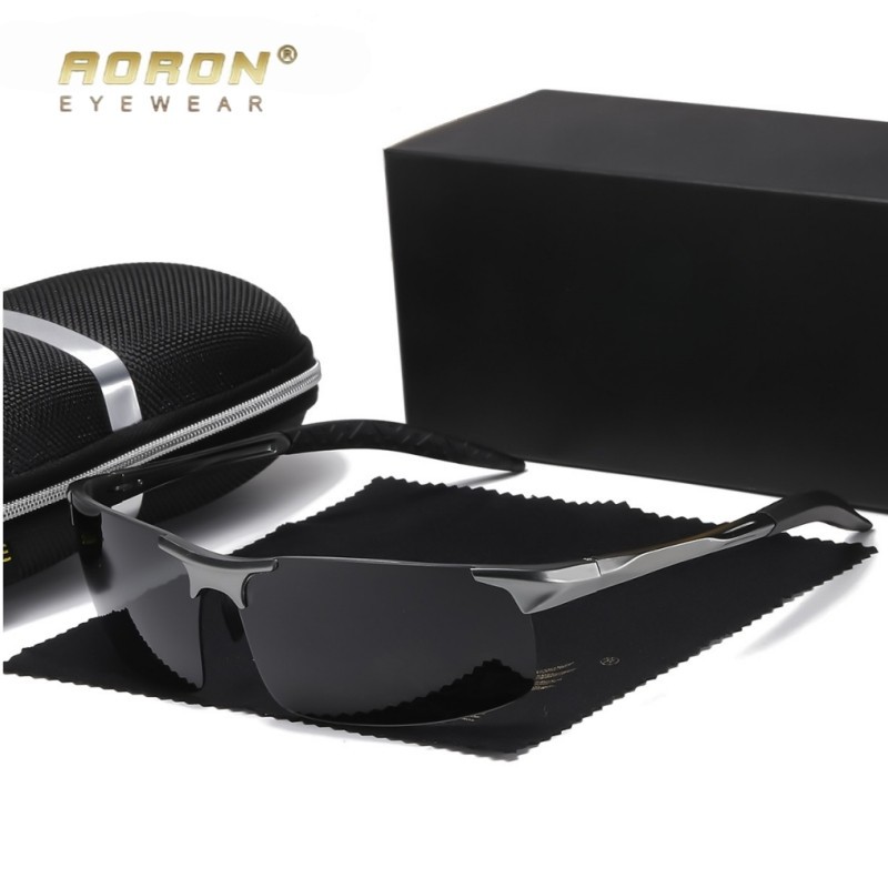 Aluminum HD Polarized Photochromic Sunglasses Men Eyewear Driving Sport Glasses