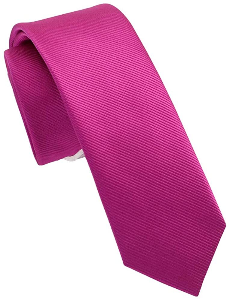 Fortunatever Mens Solid Color Tie, Pocket Square, Neckties, Regular or Skinny
