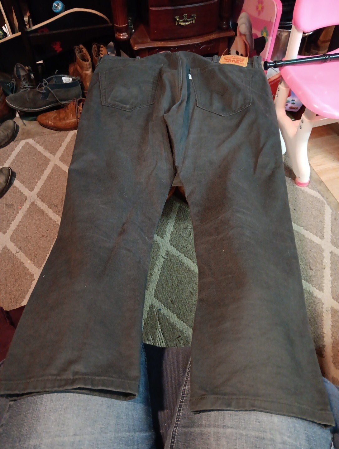 Levi’s Men’s 502 Series Dark Grey Jeans Size 38×30 (B7)