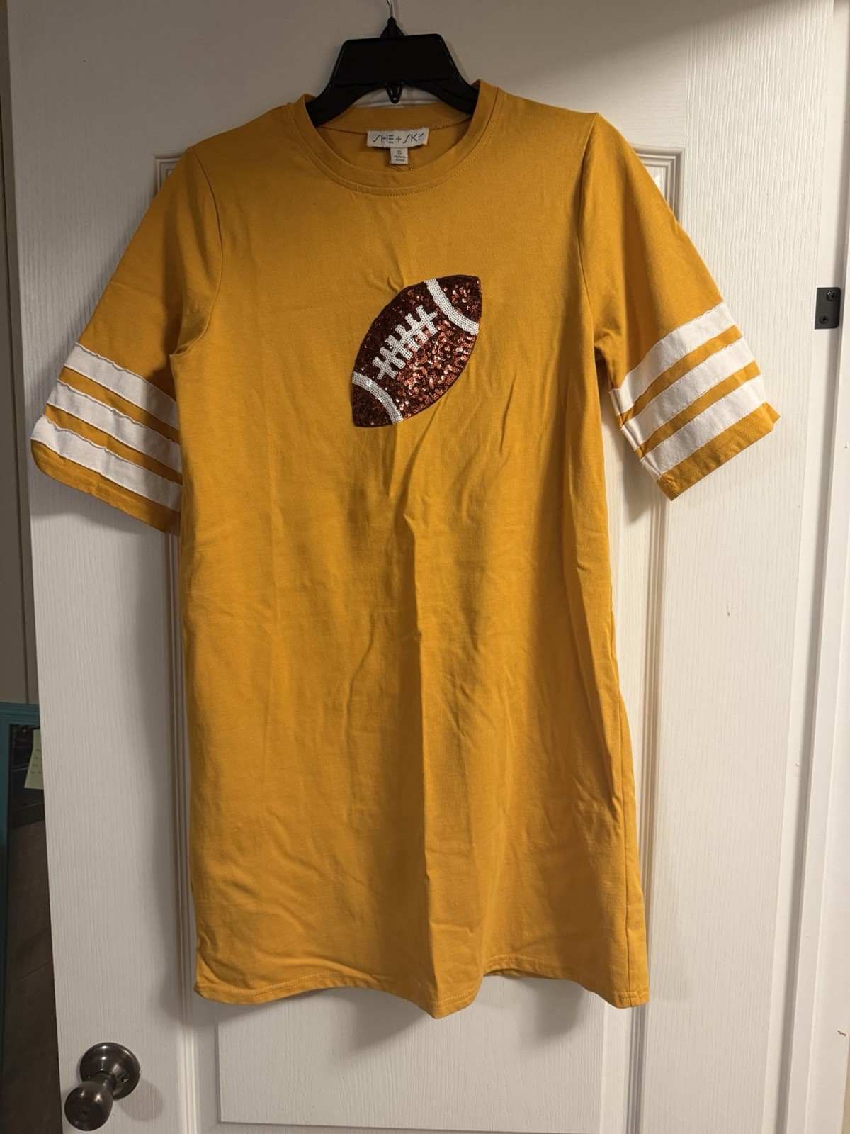 She + Sky Football Dress Size Small