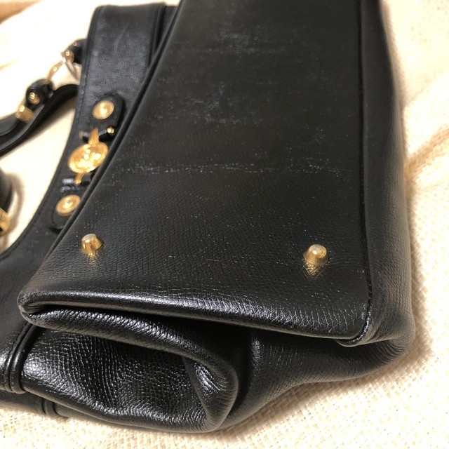 Versace Sunburst Tote Shoulder Bag Size: W:12.6 × H:9.4 in.