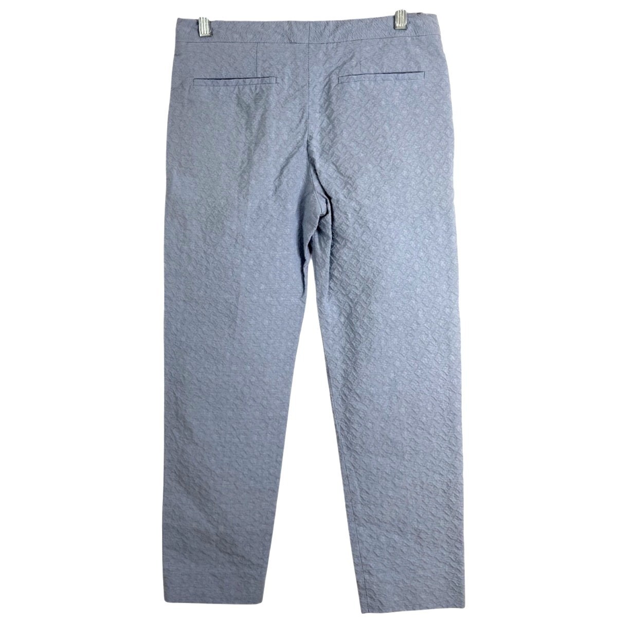 Chloe Womens Textured Ankle Pants Chino Sea Spray Blue Size 38 / US 6