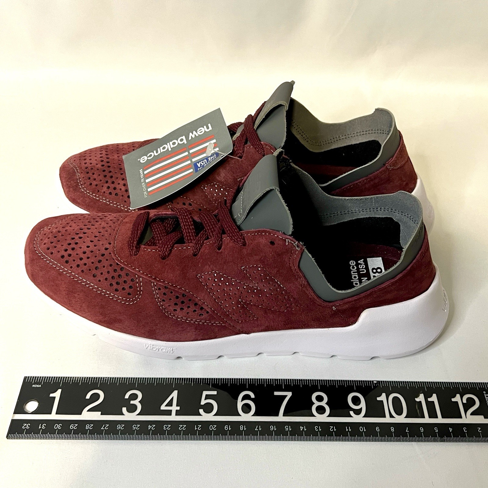 New Balance 1978 Made in USA Burgundy & Dark Grey US Men’s Size 11.5