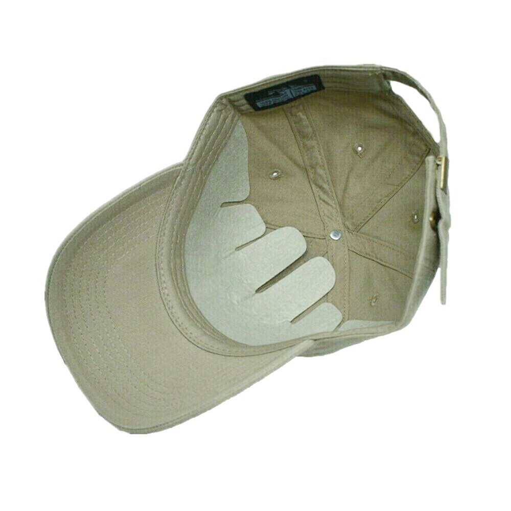 Plain Adjustable Military Solid Washed Cotton Polo Style Baseball Cap Dad Hat