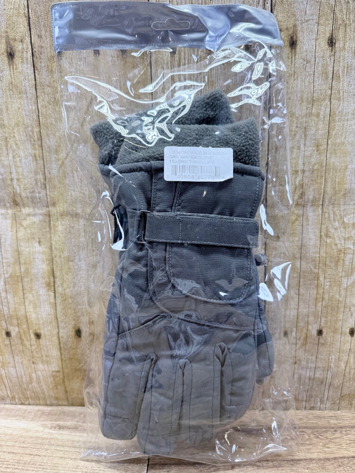 Mil-Tec Gloves Medium Men THINSULATE™ Fleece Lined Olive Green ~ NIP ~FREE S/H🚚