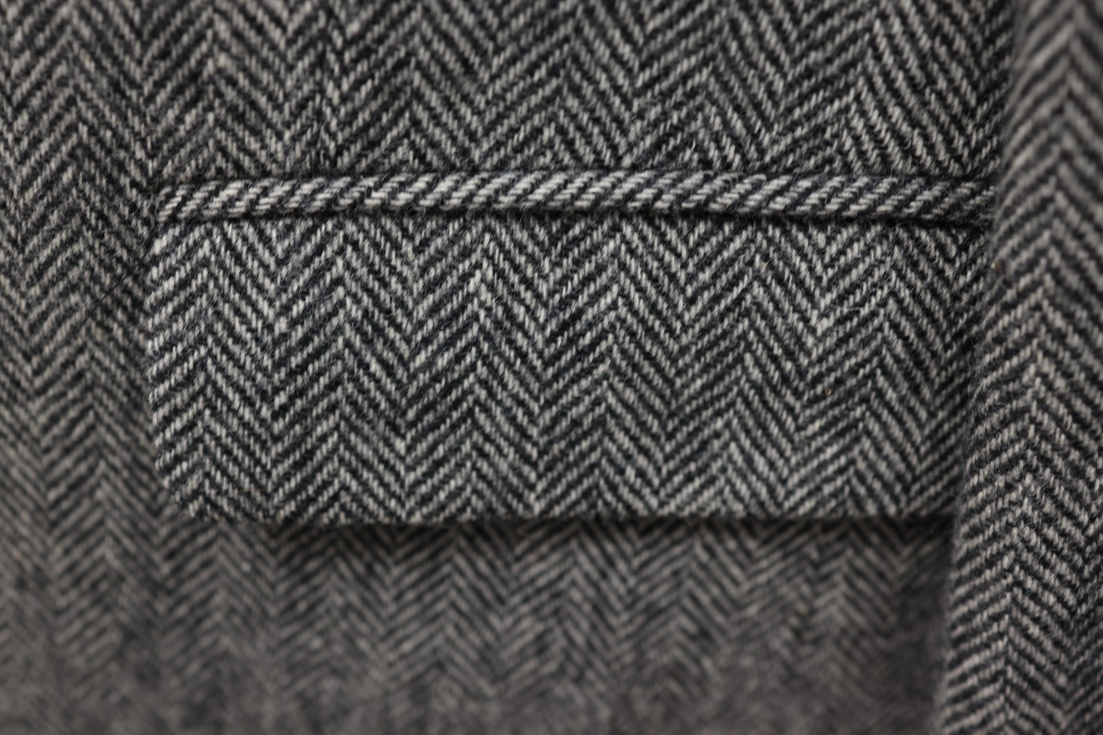 DEANSGATE VINTAGE TWEED mens gray HERRINGBONE sport coat suit jacket blazer 44 R