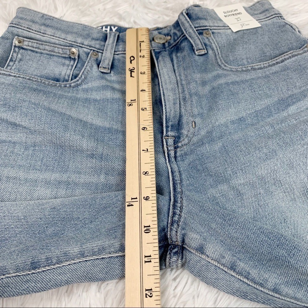 J Crew Slouchy boyfriend jean in Norwich wash floral patchwork blue light wash