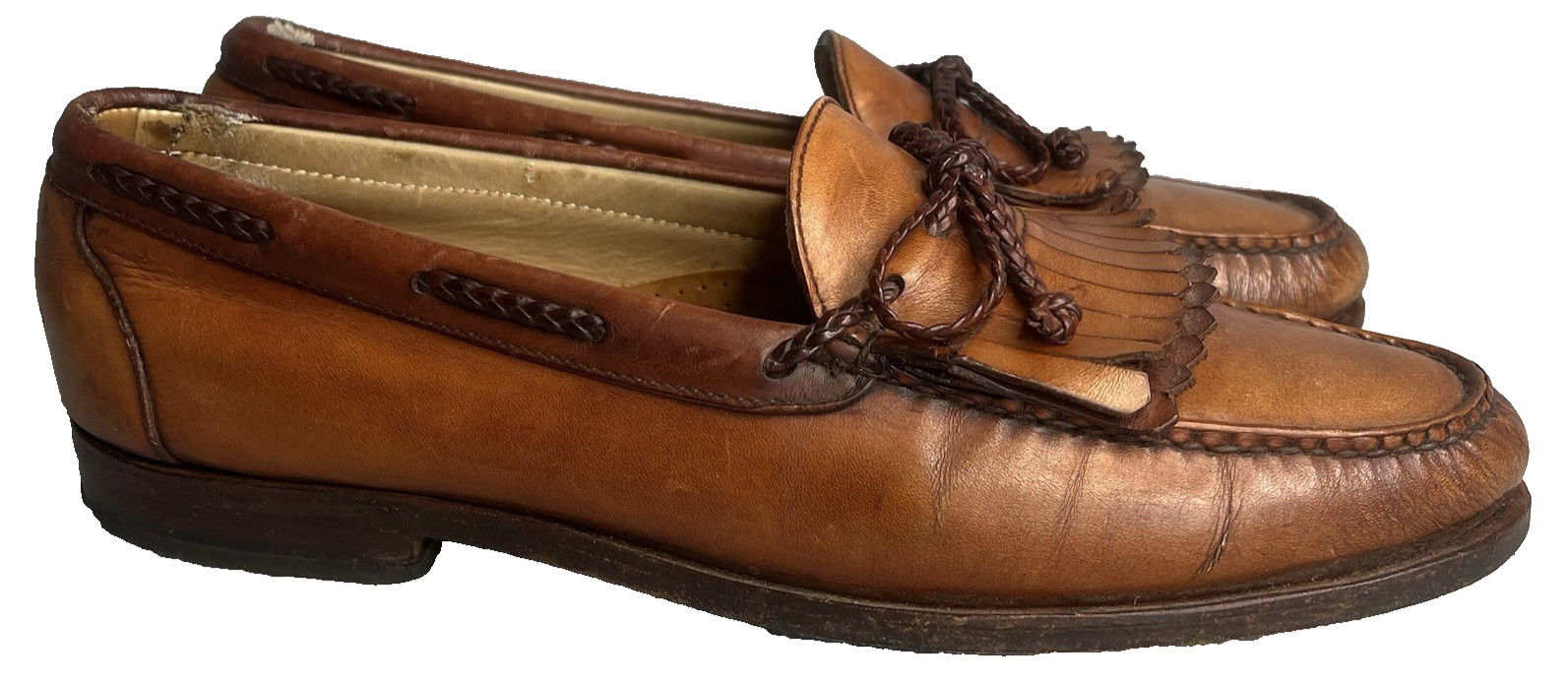 Allen Edmonds Woodstock Kiltie Tassel Loafers Men’s 12 1/2 A Vintage Made in USA