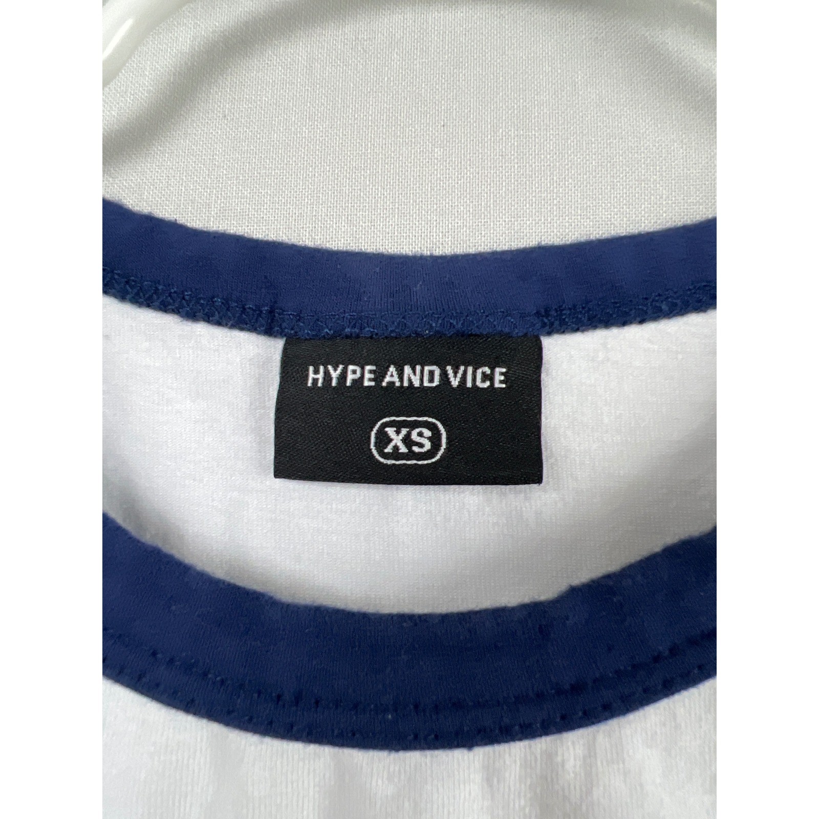 Hype and Vice Auburn University Crop Top Women XS White Navy Blue Collegiate