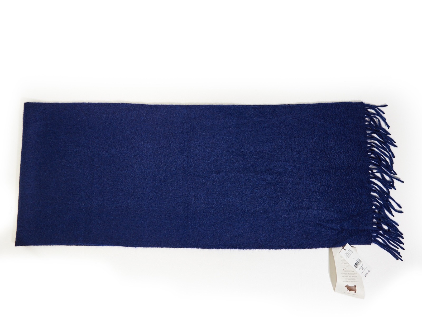 BLACK BROWN 1826 Mens Scarf 100% Cashmere Wool Winter NAVY BLUE NWT NEW
