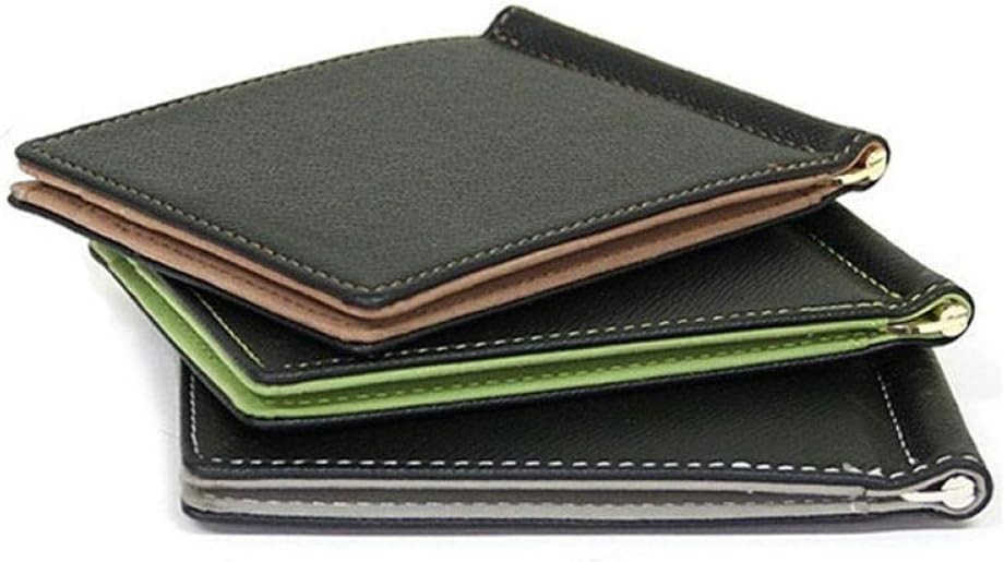 Simple Men Money Clip Wallets with Metal Clamp Women 11.3*8.2*0.8cm, Grey