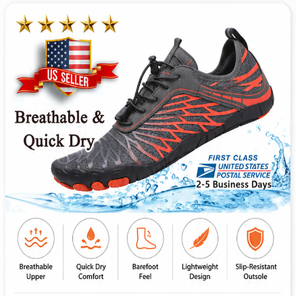 Water Shoes Quick Dry Barefoot for Swim Diving Surf Aqua Sport Beach Vacation