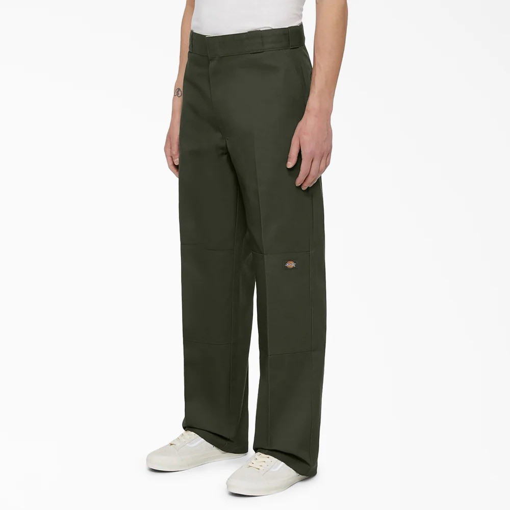 Dickies Men’s Loose Fit Double-Knee Work Pants Green/Black 34×30. 2 Pairs