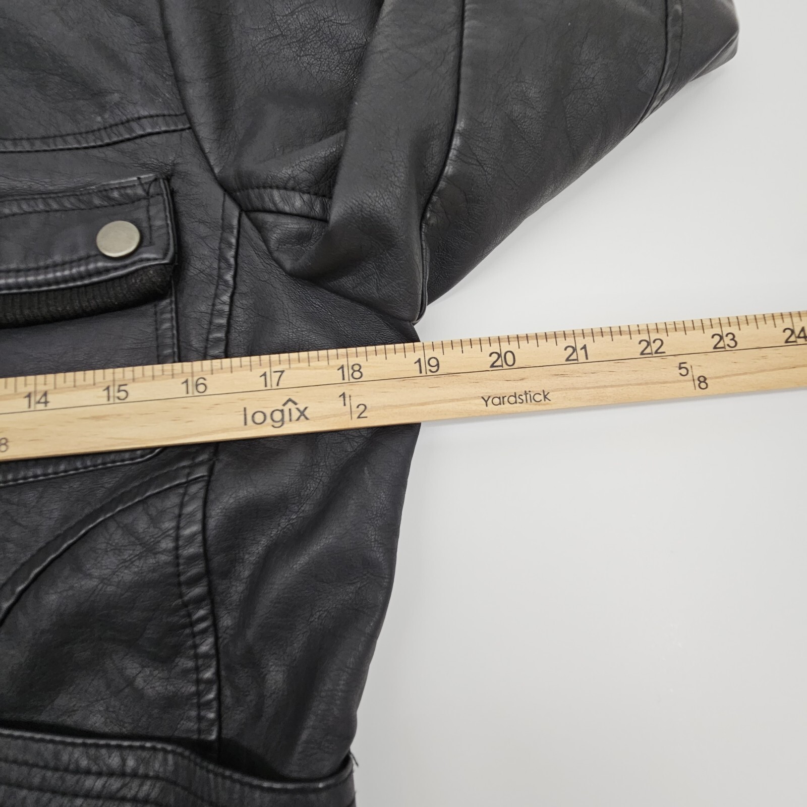 Royalty For Me Size Small Faux Leather Black Moto Jacket Plush luxe Lined Biker