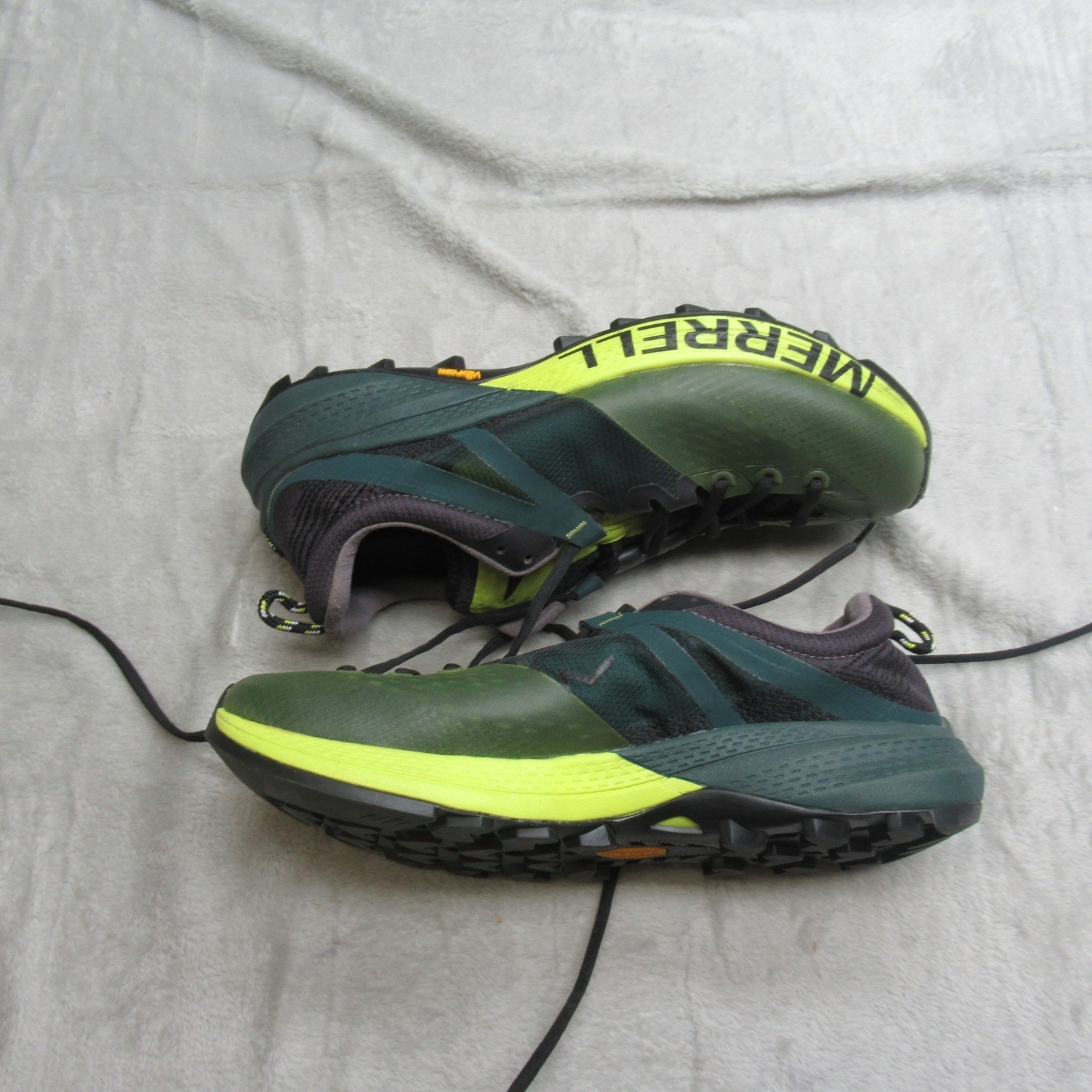 Merrell Womens Trail Running Shoes 10 Green MTL MQM Lightweight Waterproof Hike