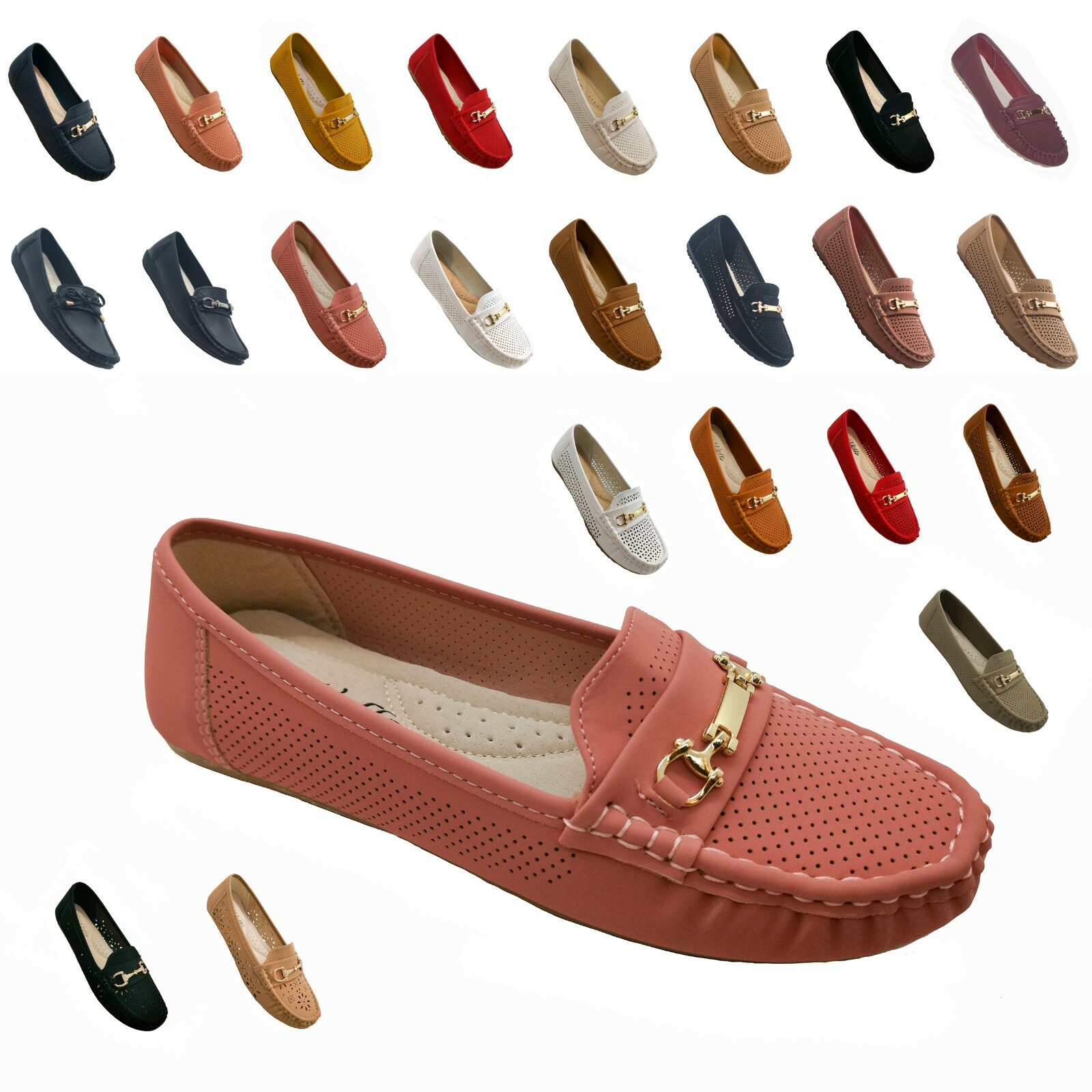 Women’s Moccasins Slip On Indoor Outdoor Slipper Shoes