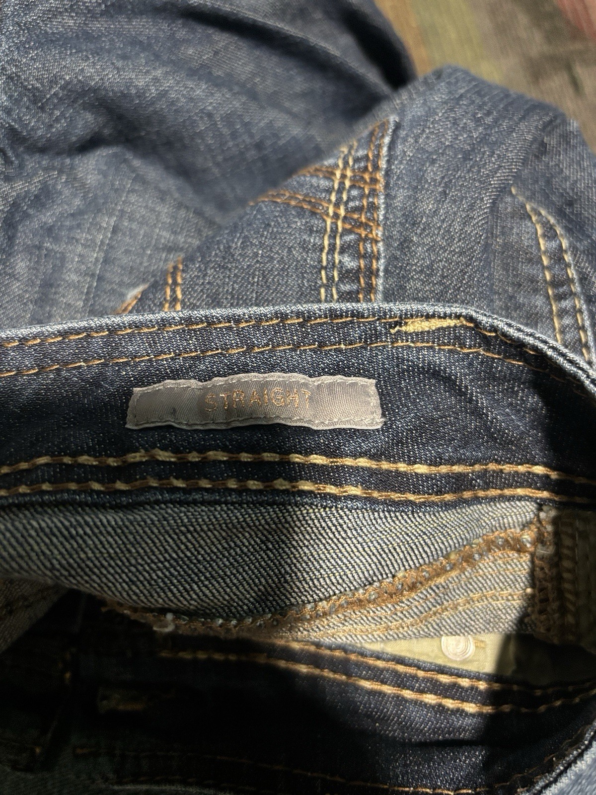 Melissa McCarthy By Seven7 Straight Leg Jeans Dark Wash Blue Size 14W M7D1699GL