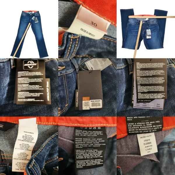 Harley Davidson Womens Jeans FXRG Armalith Denim Mid-Rise NWT 30 98268-19VW $295