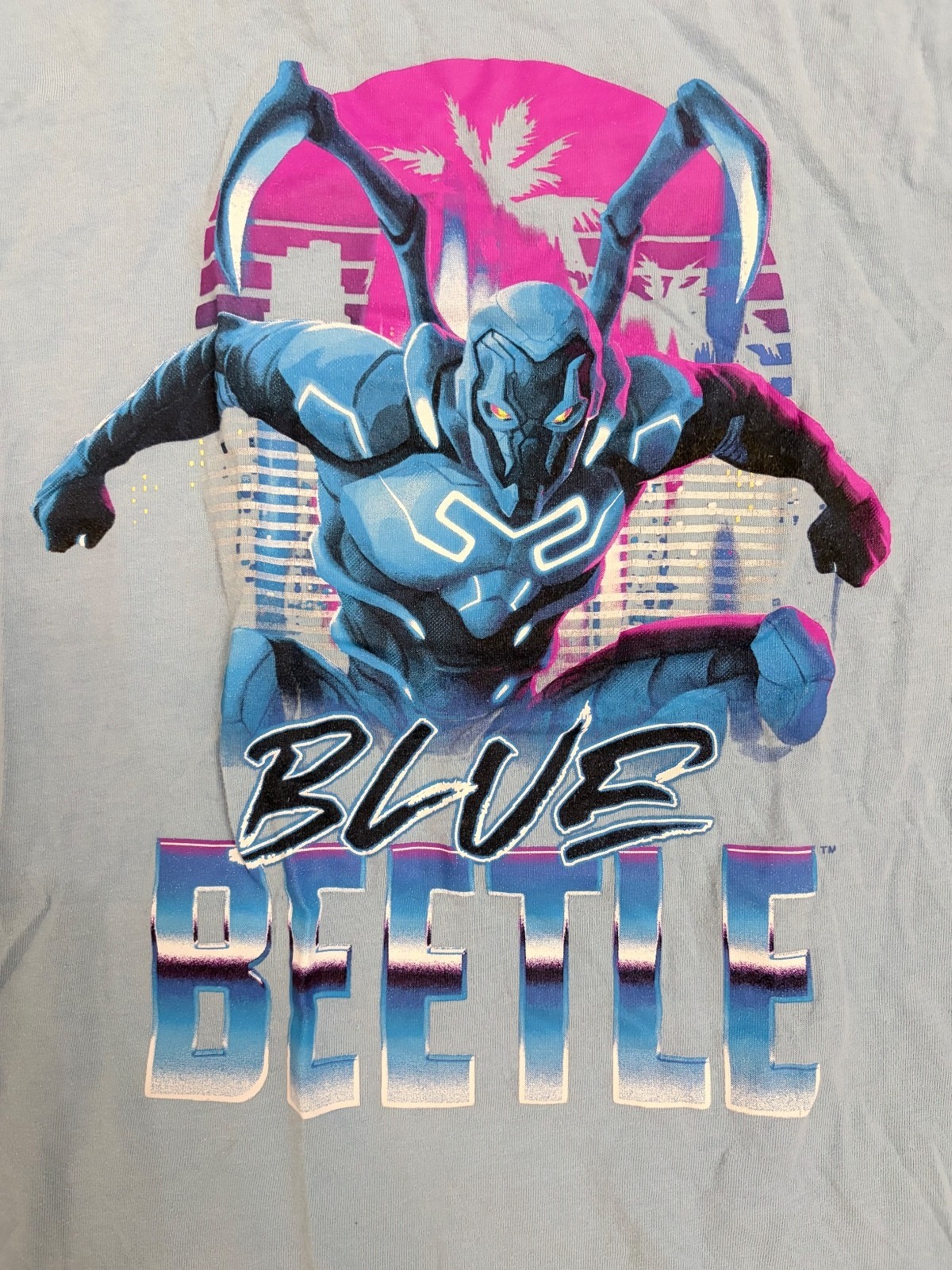 DC Blue Beetle Graphic T-Shirt – Light Blue