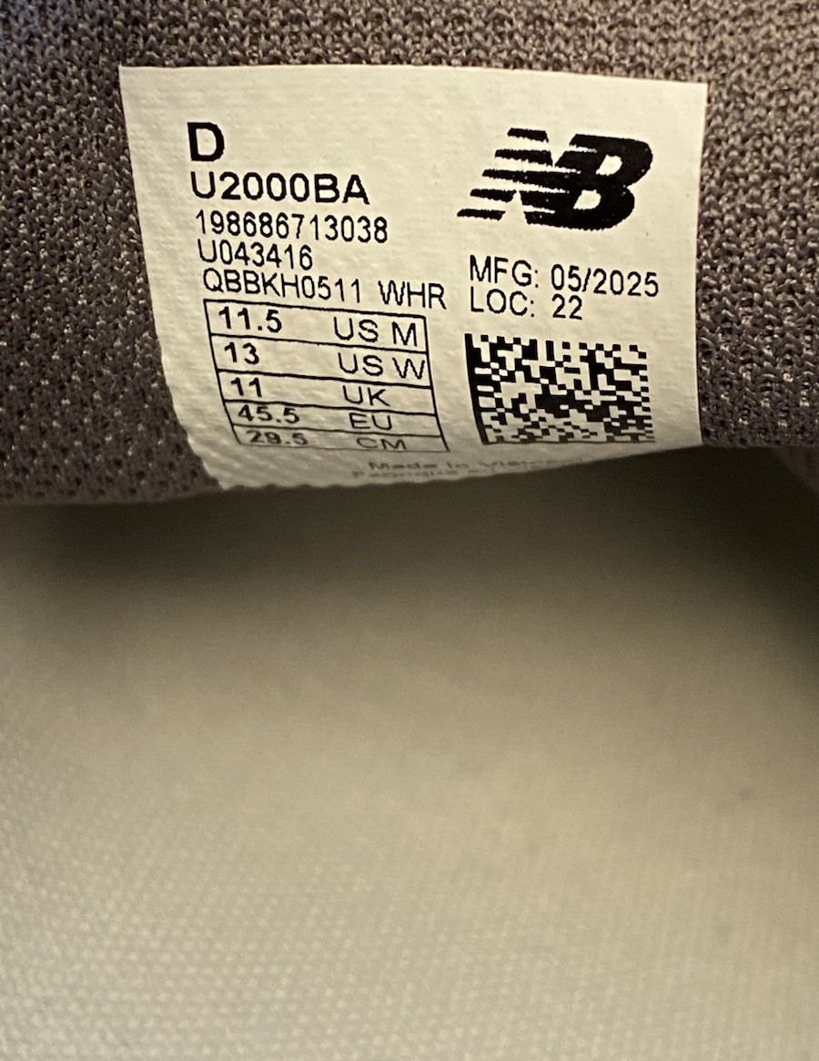New Balance Abzorb 2000 Men’s Size 11.5 U2000BA Blue / Grey