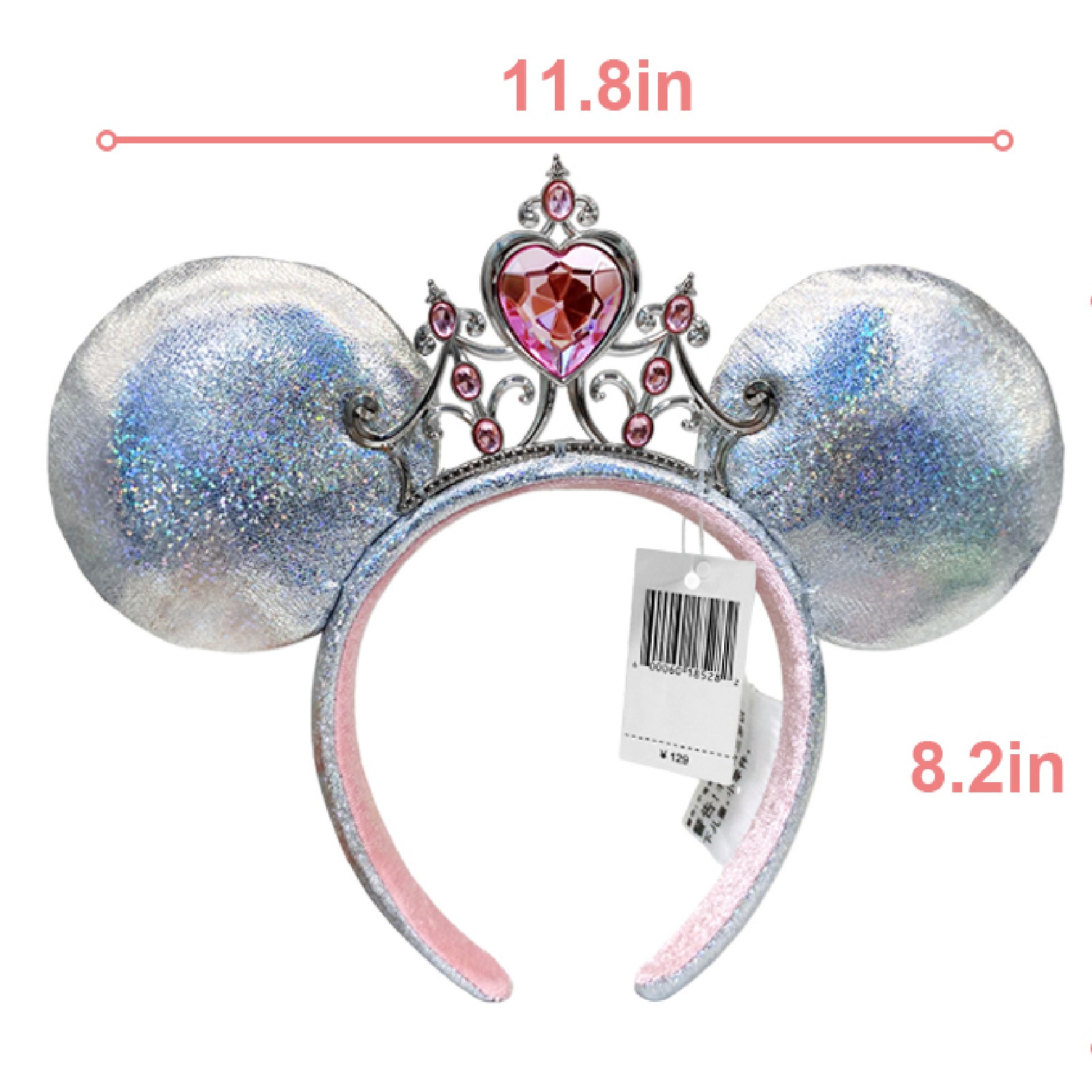 Disney-Park’s Princess Iridescent Tiara Minnie Mouse Ears Headband 2024 US POST