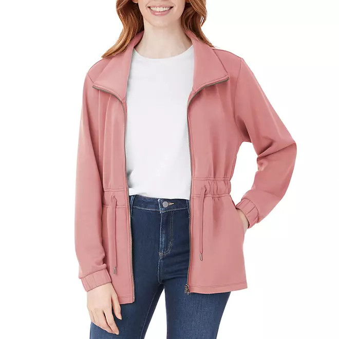 Members Mark Women’s Sandwash Jacket in Pink Size Medium